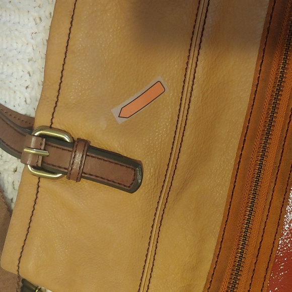 Fossil Explorer XL Bag Leather Multi Color Crossbody Folder Over Top - Picture 11 of 11